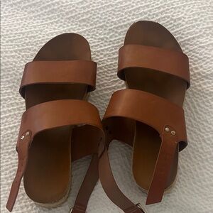 Brown Leather Women's Sandals